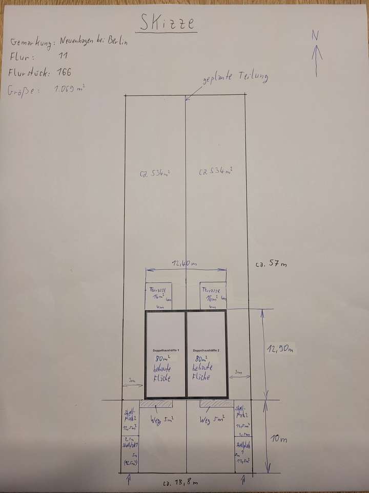 Skizze Längsteilung