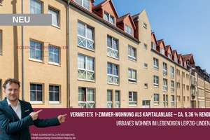 Lindenau-Investment: 
Vermietete 1-Zimmer-Wohnung mit 5,36 % Rendite