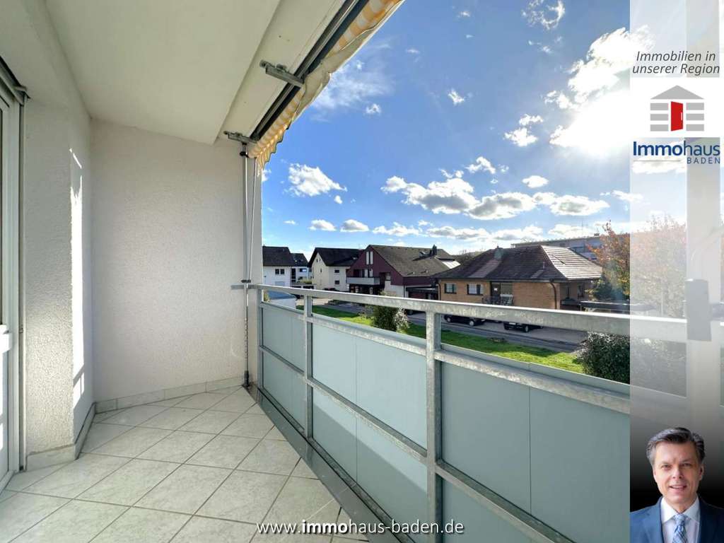 Immobilie in Bischweier - Erschwingliche 3-Zimmer-Eigentumswohnung mit schönem Balkon in Bischweier +  zus. Einzelgarage - Bild 0