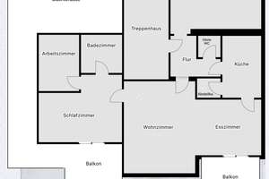 Exklusive Penthousewohnung mit großzügiger Dachterrasse (ca. 46 m²)