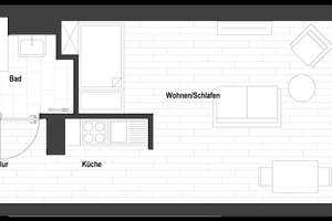 Sanierte 1-Zimmer Wohnung in Flingerns Herzstück (WE 1.18/26/34/42/49/55/61) | mit EBK! – Lindenstraße 95, 40233 Flingern Nord, Düsseldorf – Vorschaubild 2