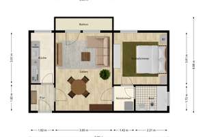 Großzügige 2-Zimmer Wohnung mit Westbalkon und EBK – Friedensstr. 9c, 85055 Oberhaunstadt, Ingolstadt – Vorschaubild 13