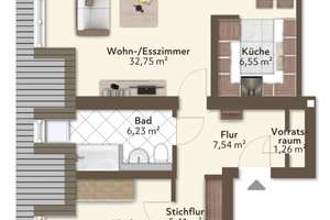 3 Zimmer, moderne Küche, Bad und atemberaubender Blick über Bad Nauheim auf 95m² in 1A Lage, barr – Ernst-Ludwig-Ring 2, 61231 Bad Nauheim – Vorschaubild 17