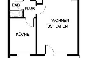 Ein tolles Wohngefühl: 1-Zimmer-Single-Appartment, frisch saniert und sofort anmietbar! – Brüder-Grimm-Ring 12, 23560 Moisling, Lübeck – Vorschaubild 3