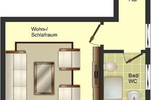 1-Zimmer-Wohnung in Duisburg Wanheimerort – Im Schlenk 139, 47055 Wanheimerort, Duisburg – Vorschaubild 2