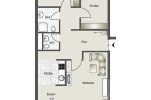 Gepflegte 3-Zimmer-Wohnung mit Balkon & TG-Stellplatz in Stuttgart-Neugereut – 70378 Neugereut, Stuttgart – Vorschaubild 10