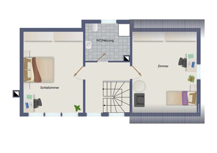 Grundriss DG visualisiert