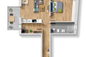 Moderne 2,5-Zimmer-Neubauwohnung mit Balkon in Nürnberg – Die vollständige Adresse der Immobilie erhältst du vom Anbieter., 90431 Höfen, Nürnberg – Vorschaubild 10