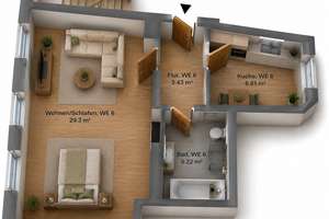 Klein & Fein! Ruhig gelegene 1-Zimmer-Wohnung – Stolzestraße  9a, 39108 Stadtfeld Ost, Magdeburg – Vorschaubild 13