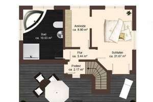 Exclusive Two-Level Penthouse- Private Master Suite & Stunning Rooftop Terrace – Die vollständige Adresse der Immobilie erhältst du vom Anbieter., 55130 Weisenau, Mainz – Vorschaubild 10