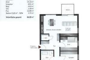 Neubauwohnung mit 4,5 Zimmer im 1. Obergeschoss – Die vollständige Adresse der Immobilie erhältst du vom Anbieter., 70327 Untertürkheim (Ortsteil), Stuttgart – Vorschaubild 8