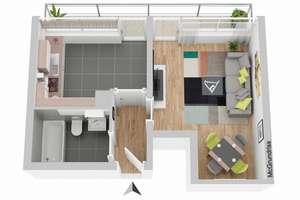 Vermietete 1-Zimmer-Wohnung in Mannheim-Käfertal – Ideale Investitionsmöglichkeit