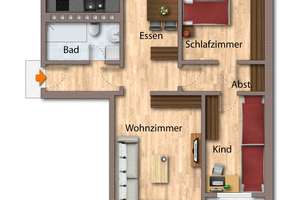 Helle 3,5-Zimmer-Wohnung in Kiel-Mettenhof, traumhafte Aussicht und  Top-Infrastruktur, vermietet – Helsinkistraße 10, 24109 Mettenhof, Kiel – Vorschaubild 17