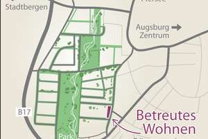"Betreutes Wohnen"   entspanntes und ruhiges Wohnen im Alter, nur für Senioren über 60 Jahre – Bgm.-Bohl-Str. 54, 86157 Pfersee-Süd, Augsburg – Vorschaubild 10