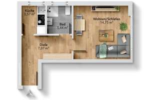 Nomen est Omen!
Ihre 1 Zimmer Wohnung am Englischen Garten! – Die vollständige Adresse der Immobilie erhältst du vom Anbieter., 80539 Schwabing-Ost, München – Vorschaubild 11