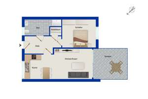Moderne Zweizimmer-Erdgeschosswohnung mit Terrasse in Oldenburg-Donnerschwee – Die vollständige Adresse der Immobilie erhältst du vom Anbieter., 26123 Donnerschwee, Oldenburg (Oldenburg) – Vorschaubild 15