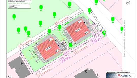 Bild von Neubau-Doppelhaushälfte bis zu 182 m² Wohnfläche im Grünen! (Hinteres Viertel)