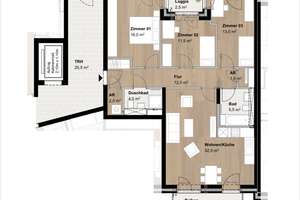 4-Zimmer-Wohnung in Hamburg Othmarschen