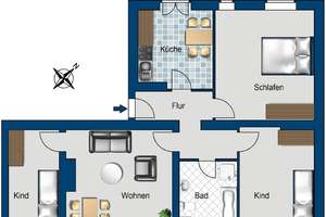 Entspannt wohnen und rundum wohlfühlen: Willkommen im neuen Zuhause! – Försterstr. 1, 39112 Leipziger Straße, Magdeburg – Vorschaubild 2