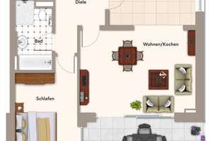 Villenviertel: Moderne 2-Zimmerwohnung mit Balkon & Tiefgarage – Klausenerstraße 21, 39112 Sudenburg, Magdeburg – Vorschaubild 18