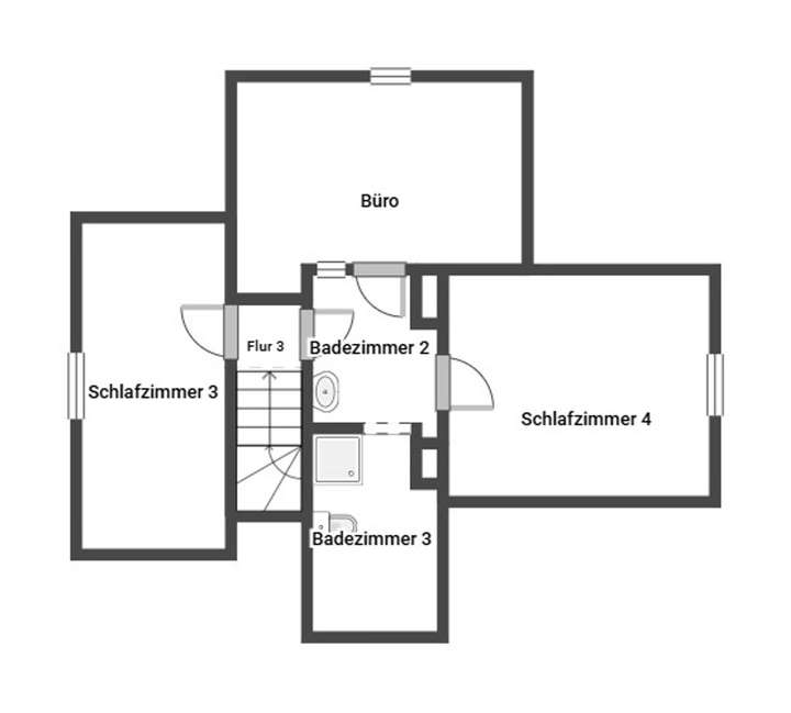 Grundriss Skizze 2.OG