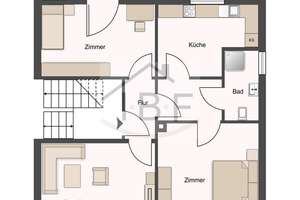 Gepflegte 3-ZKB-Wohnung in attraktiver Lage – Die vollständige Adresse der Immobilie erhältst du vom Anbieter., 57074 Kaan-Marienborn, Siegen – Vorschaubild 10