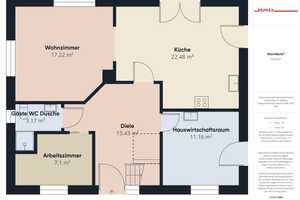 Modernes hochwertiges Einfamilienhaus aus 2020 in Toplage  in Rhede/Ems großer Garten Obstbäume – Emsland (Kreis) – Vorschaubild 18