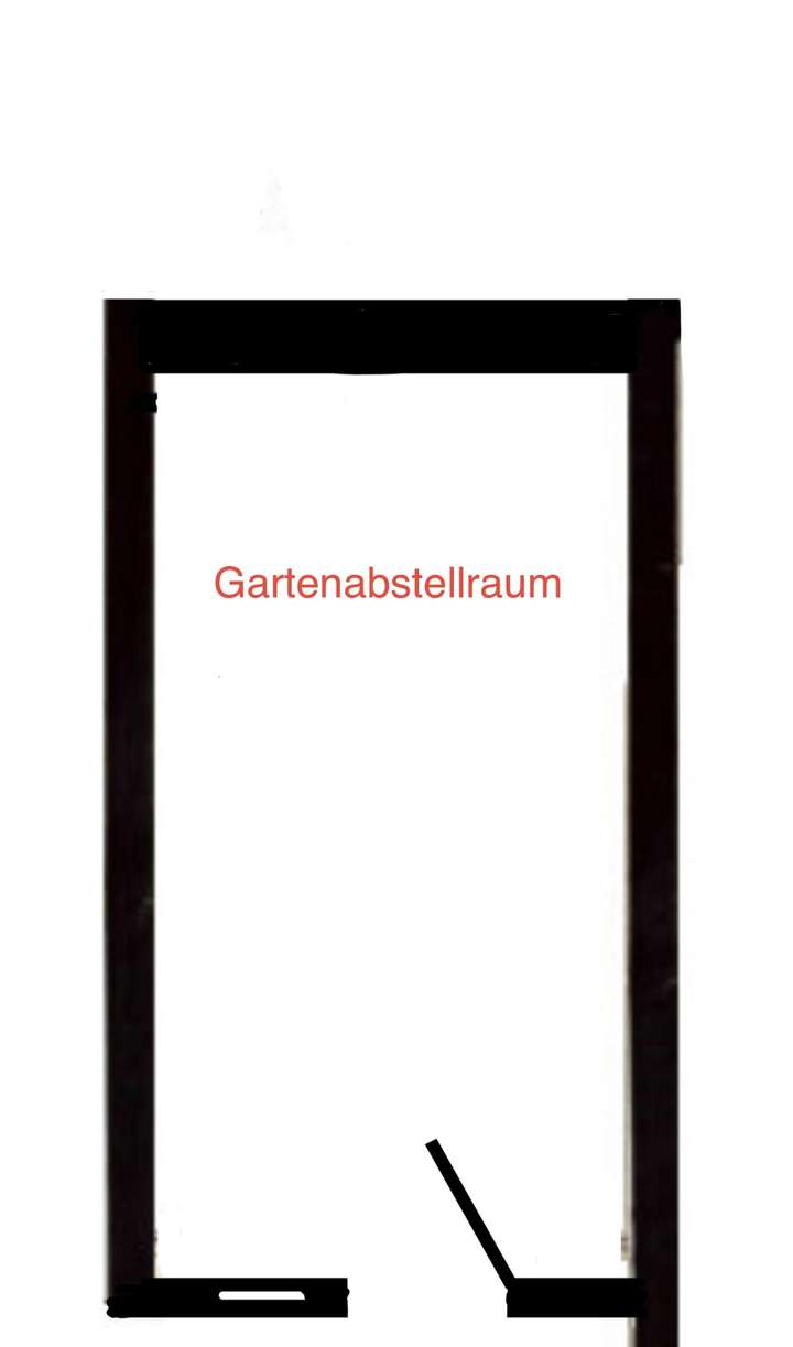 Grundriss Gartenabstellraum