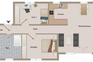 Penthousewohnung in Bestlage | Möbliert | Tiefgaragenstellplatz – Die vollständige Adresse der Immobilie erhältst du vom Anbieter., 50859 Widdersdorf, Köln – Vorschaubild 16