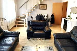 Maisonette mit Balkon, Garten