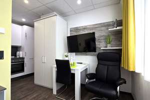 Smartes Single-Apartment, klein, aber komplett ausgestattet zum Wohlfühlen, zentral Offenbach – 63065 Hochschule für Gestaltung, Offenbach am Main – Vorschaubild 5