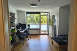  Ruhige und helle 1-Zimmer-Wohnung mit Balkon  in Bogenhausen für 6 Monate zur Untermiete