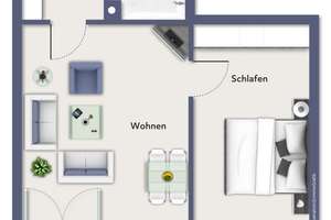 2-Zimmer-Wohnung mit Balkon und Tiefgaragenstellplatz – frei ab 01.03.2026 – Die vollständige Adresse der Immobilie erhältst du vom Anbieter., 4249 Großzschocher, Leipzig – Vorschaubild 9