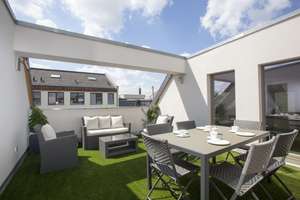 Ein Penthouse mit Terrasse in der Sachsenmetropole Leipzig