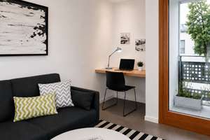 Voll-möblierte und ausgestattete 2-Zimmer Wohnung mit  Sonnenterrasse in München-Sendling-Westpark – Ohlstadter 8a, 81373 Mittersendling, München – Vorschaubild 4
