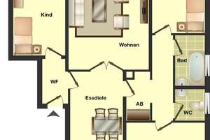 4-Zimmer-Wohnung im Süden von Münster! – 48167 Angelmodde, Münster – Vorschaubild 11