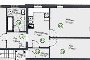 3,5 Zimmer Wohnung - komplett saniert – Ingolstädter Str 140, 85049 Friedrichshofen-Hollerstauden, Ingolstadt – Vorschaubild 12