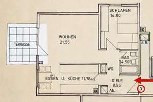 Komplett sanierte 2-ZKB-Erdgeschosswohnung mit großer Terrasse am Betzenberg – 67663 Betzen, Kaiserslautern – Vorschaubild 13