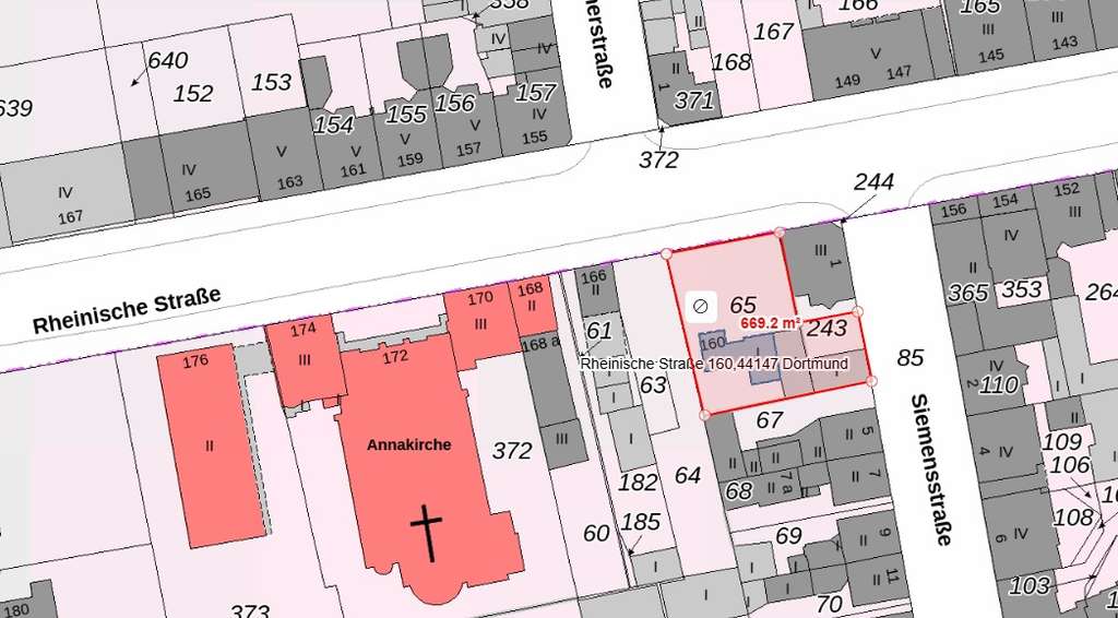DO-City-West: Großes Baugrundstück z.B. für ein MFH mit 20 Wohnungen
