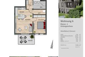 Großzügige 2-Zimmer Wohnung im Neubauprojekt TREPTOWER STRAßE!

 – Die vollständige Adresse der Immobilie erhältst du vom Anbieter., 51375 Schlebusch, Leverkusen – Vorschaubild 3