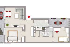 Helle 3-Zimmer-Wohnung mit zwei Balkonen in Stuttgart-West (Hölderlinplatz) mit tollem Stadtblick – Die vollständige Adresse der Immobilie erhältst du vom Anbieter., 70174 Relenberg, Stuttgart – Vorschaubild 9