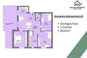 Barrierefreie 4-Zimmer-Dachgeschosswohnung mit großer Dachterrasse im Neubau - provisionsfrei – Die vollständige Adresse der Immobilie erhältst du vom Anbieter., 22393 Sasel, Hamburg – Vorschaubild 8
