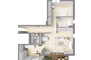 GROßZÜGIGES WOHNEN MIT SONNENBALKON – MODERNE 3-ZIMMER-WOHNUNG NAHE FRANKFURT – 63067 Messehalle, Offenbach am Main – Vorschaubild 14