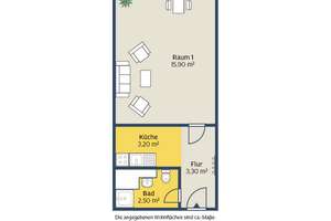 1-Raum-Apartment in Uni- und Innenstadtnähe – 4107 Zentrum-Südost, Leipzig – Vorschaubild 2