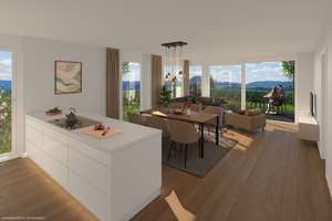 4-Zimmer-Erdgeschoss-Wohnung mit Achalm-Blick – Egmontsraße 24, 72768 Sickenhausen, Reutlingen – Vorschaubild 2