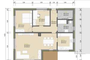 Neuer Bungalow (Erstbezug) mit sehr großem Garten in Waldsassen mit 3 Zimmern – Die vollständige Adresse der Immobilie erhältst du vom Anbieter., 95652 Waldsassen – Vorschaubild 4