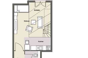 Charmante Maisonette-Dachgeschosswohnung mit Balkon und Tiefgaragen-Stellplatz – Die vollständige Adresse der Immobilie erhältst du vom Anbieter., 4288 Liebertwolkwitz, Leipzig – Vorschaubild 8