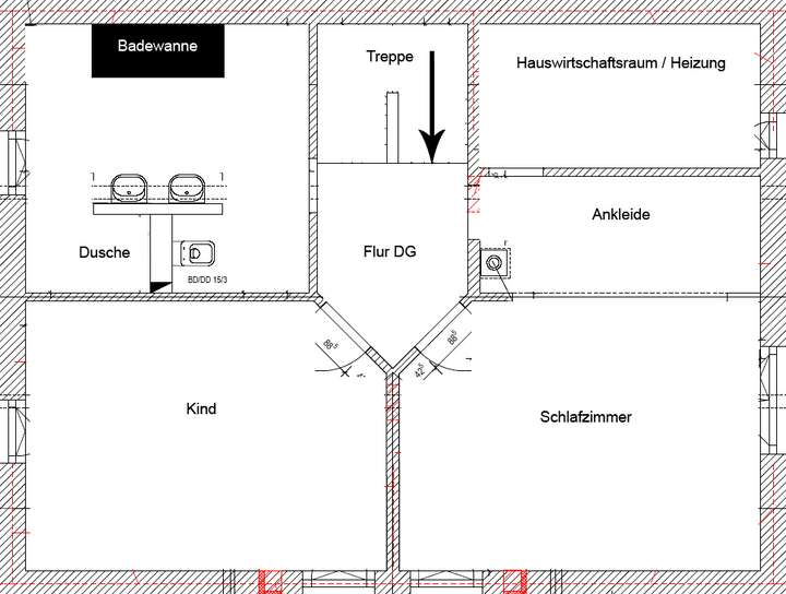 Grundriss Dachgeschoss