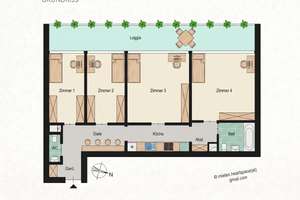 Helles möbiliertes WG-Zimmer Wohngemeinschaft 15qm in Berg am Laim mit Balkon – Die vollständige Adresse der Immobilie erhältst du vom Anbieter., 81673 Josephsburg, München – Vorschaubild 9