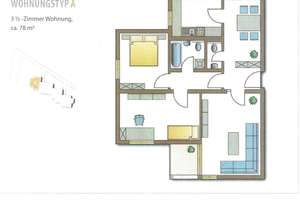 Rheinblick, Horchheimer-Höhe, schöne 3,5 ZKB,Gäste-WC,Balkon,Stellplatz, direkt in der Natur – Im Junkerstück 51, 56076 Horchheimer Höhe, Koblenz – Vorschaubild 5